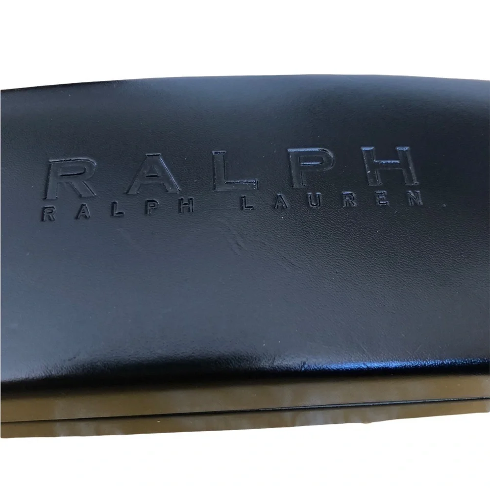 Ralph Lauren Black Hard Sunglass Eyeglass Case Black Lined In Velvet
